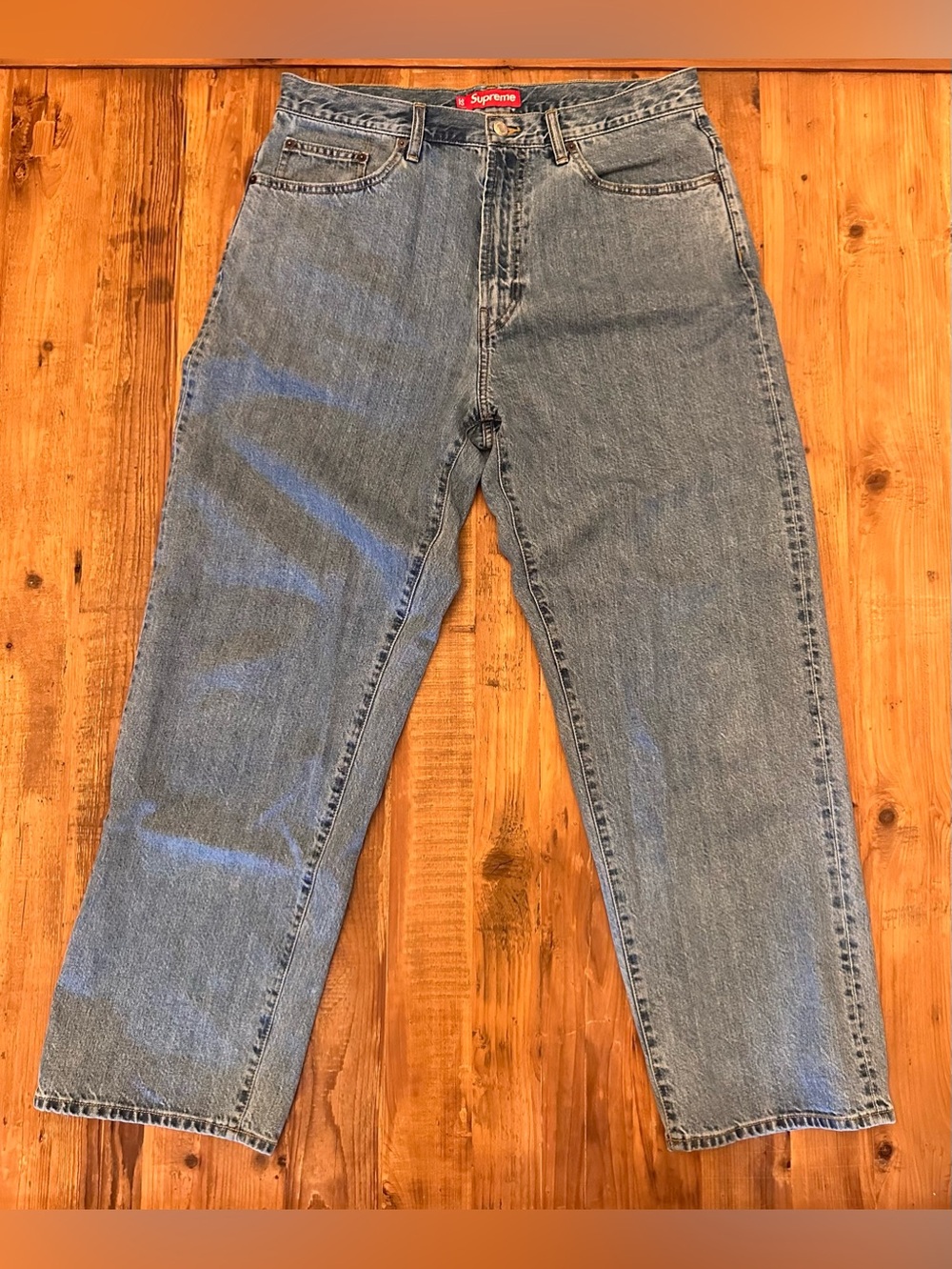 Supreme- Baggy Fit Blue Jeans (Size 32)